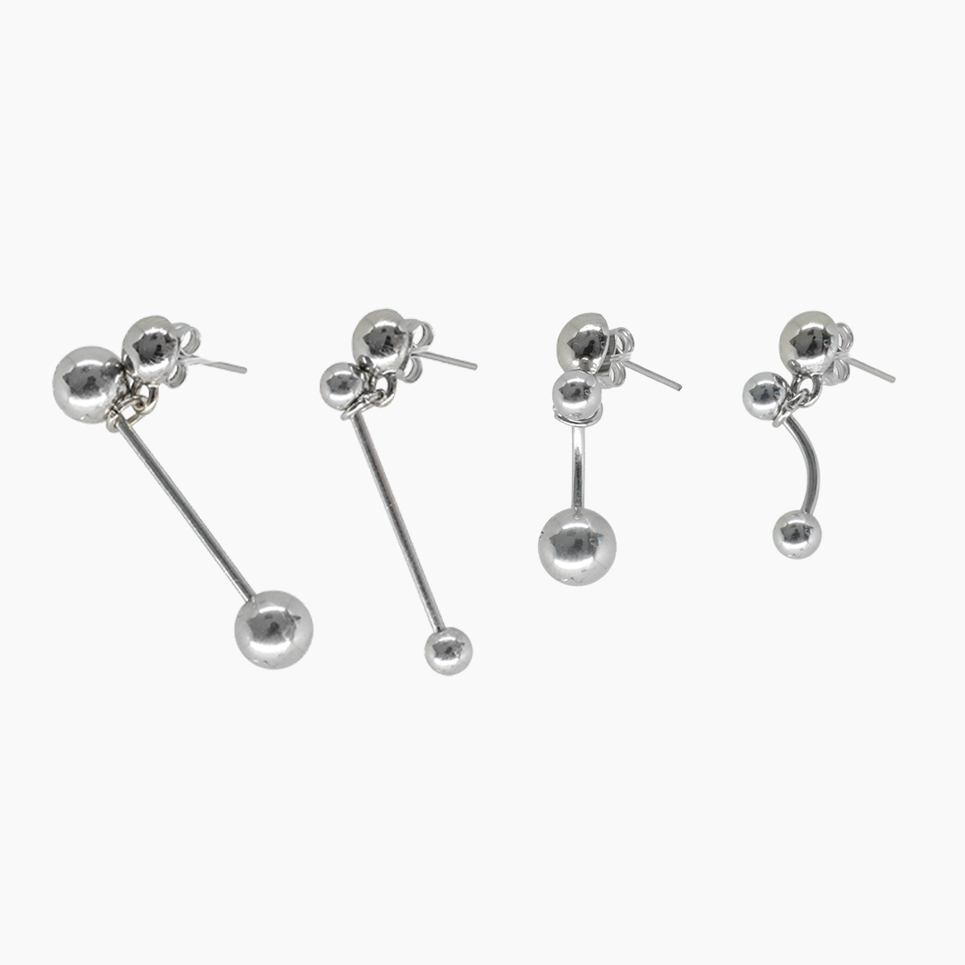 conjunto de brincos e. robertas