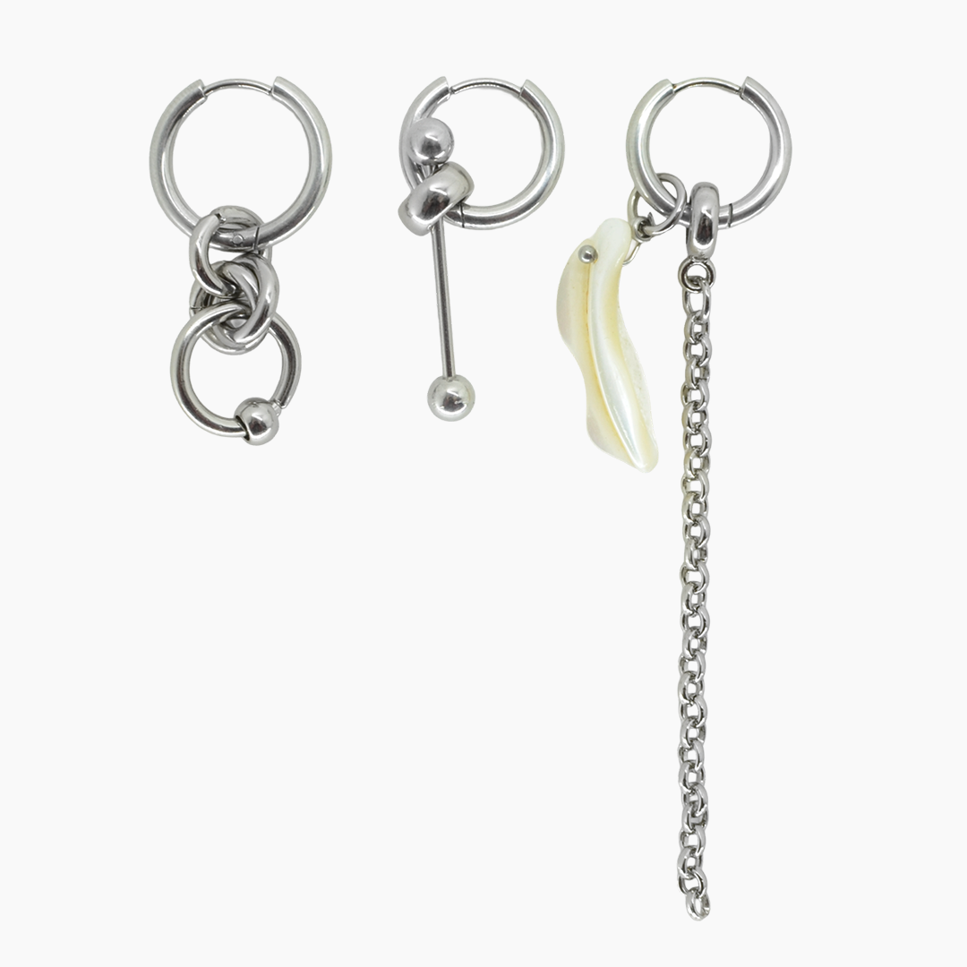 conjunto de brincos e. marcelly