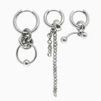 conjunto de brincos e. ariely