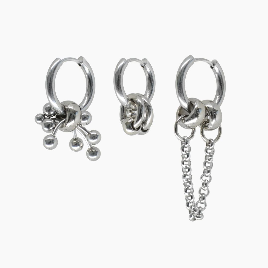 conjunto de brincos e. meyrene